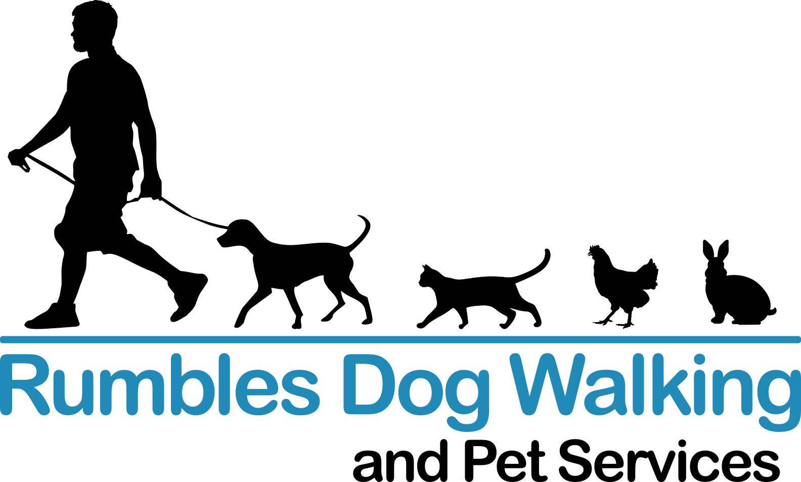 Rumbles Dog Walking Logo